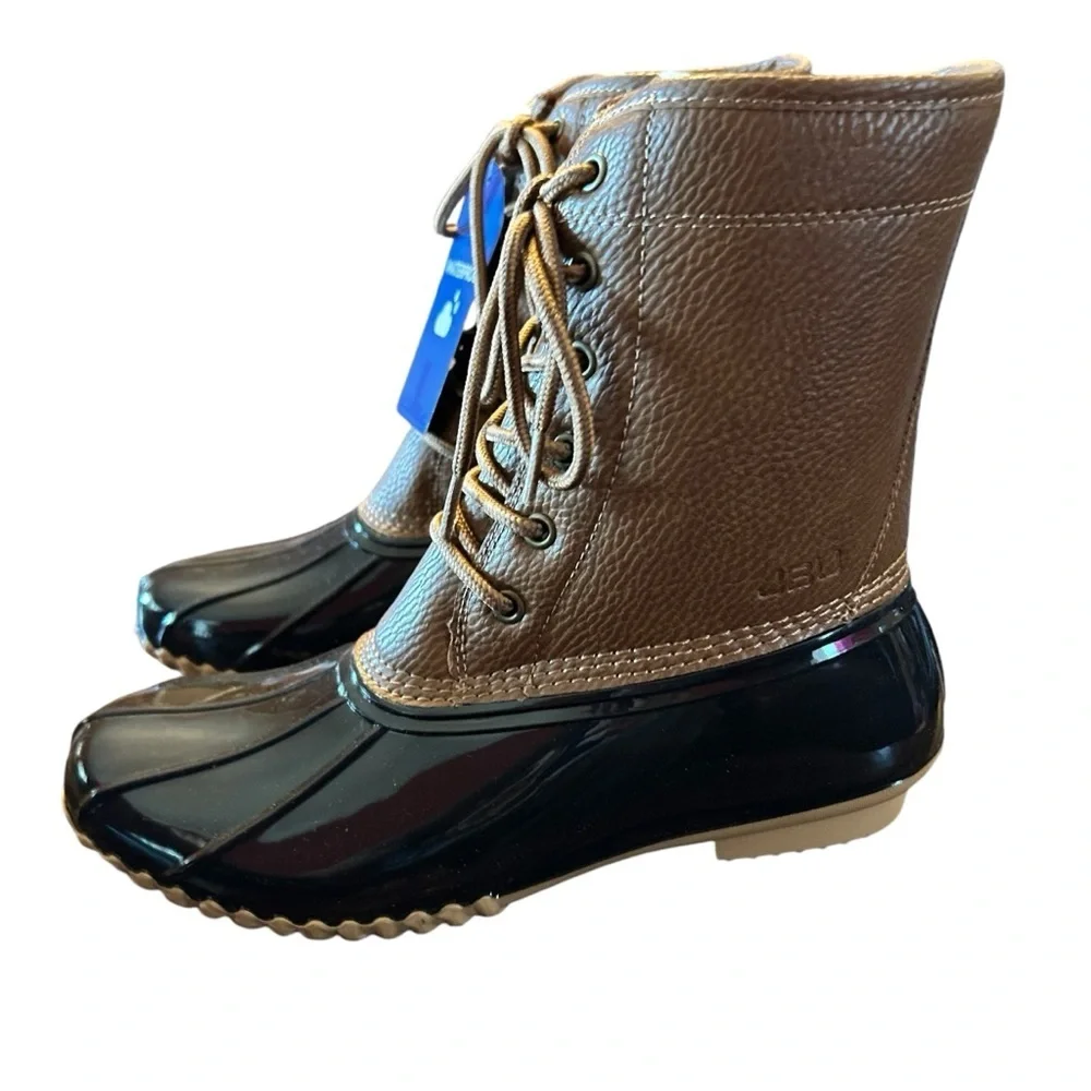 JBU Maplewood Waterproof Chocolate Brown Rain Boots NWT Size 8.5